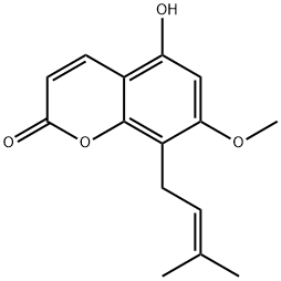 26481-12-9 5-Hydroxy-7-methoxy-8-(3-methyl-2-butenyl)-2H-1-benzopyran-2-one