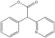2-苯基-2-(吡啶-2-基)乙酸甲酯,26483-64-7,结构式