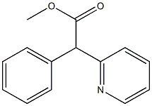 2-苯基-2-(吡啶-2-基)乙酸甲酯 结构式