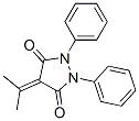 4-イソプロピリデン-1,2-ジフェニル-3,5-ピラゾリジンジオン 化学構造式