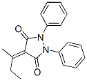 4-sec-Butylidene-1,2-diphenyl-3,5-pyrazolidinedione Structure