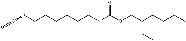 2-乙己基(6-异氰酸基己基)氨基甲酸酯,26488-60-8,结构式