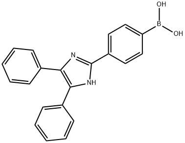 4-(4,5-DIPHENYL-2-IMIDAZOLYL)-PHENYLBORONIC ACID Struktur