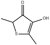 4-hydroxy-2,5-dimethylthiophen-3(2H)-one Struktur