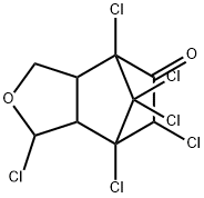 1,4,6,7,8,8-Hexachloro-1,3a,4,6,7,7a-hexahydro-4,7-methanoisobenzofuran-5(3H)-one 结构式