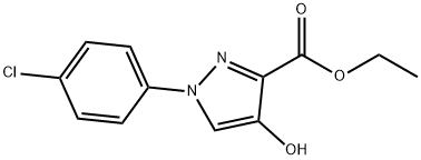 1-(4-CHLORO-PHENYL)-4-HYDROXY-1H-PYRAZOLE-3-CARBOXYLIC ACID ETHYL ESTER,26502-56-7,结构式