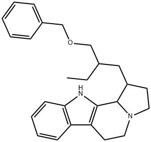 1-[2-[(Benzyloxy)methyl]butyl]-2,3,5,6,11,11b-hexahydro-1H-indolizino[8,7-b]indole Structure