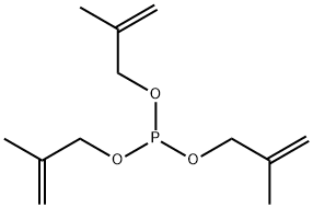 tris(2-methylprop-2-enoxy)phosphane,2651-93-6,结构式