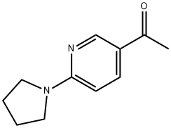 1-(6-(pyrrolidin-1-yl)pyridin-3-yl)ethanone Structure