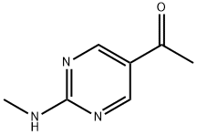 Ethanone, 1-[2-(methylamino)-5-pyrimidinyl]- (9CI) Structure
