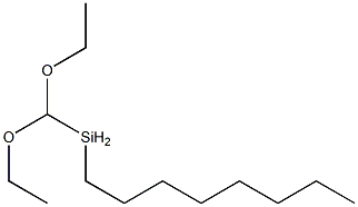 ジエトキシ(メチル)オクチルシラン 化学構造式