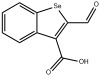 2-ホルミルベンゾ[b]セレノフェン-3-カルボン酸 化学構造式