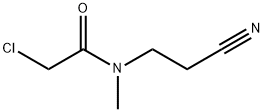 2-氯-N-(2-氰乙基)-N-甲基乙酰胺 结构式