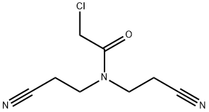 2-Chloro-N,N-bis-(2-cyano-ethyl)-acetamide 结构式