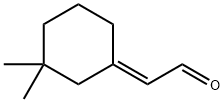 (E)-(3,3-二甲基环己亚基)-乙醛, 26532-25-2, 结构式