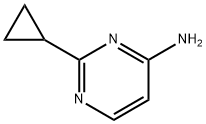 4-Pyrimidinamine, 2-cyclopropyl- (9CI) Structure