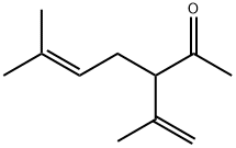 3-イソプロペニル-6-メチル-5-ヘプテン-2-オン 化学構造式