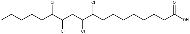 9,10,12,13-テトラクロロオクタデカン酸 化学構造式