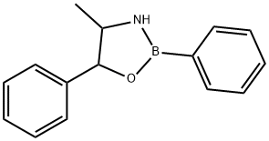 4-Methyl-2,5-diphenyl-1,3,2-oxazaborolidine 结构式