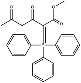 3,5-Dioxo-2-(triphenylphosphoranylidene)hexanoic acid methyl ester Struktur