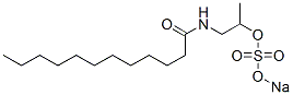 N-[2-[(Sodiosulfo)oxy]propyl]dodecanamide,26535-46-6,结构式