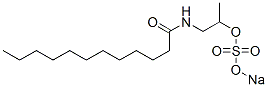 N-[2-[(Sodiosulfo)oxy]propyl]dodecanamide Struktur