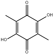 2,5-Dihydroxy-3,6-dimethyl-2,5-cyclohexadiene-1,4-dione,2654-72-0,结构式