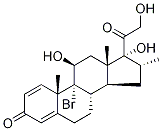 9α-BroMo-16α-Methylprednisolone Struktur
