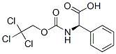 (R)-phenyl[[(2,2,2-trichloroethoxy)carbonyl]amino]acetic acid  Struktur