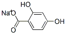 2,4-Dihydroxybenzoic acid sodium salt Struktur