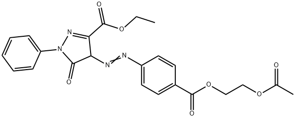 26562-79-8 ethyl 4-[[4-[[2-(acetoxy)ethoxy]carbonyl]phenyl]azo]-4,5-dihydro-5-oxo-1-phenyl-1H-pyrazole-3-carboxylate 