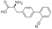 L-2-AMINO-3-(2'-CYANO-BIPHENYL-4-YL)-PROPIONIC ACID 结构式