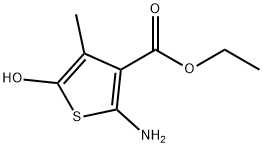 3-Thiophenecarboxylicacid,2-amino-5-hydroxy-4-methyl-,ethylester(9CI) Struktur