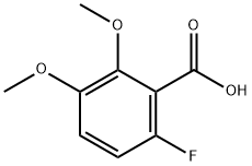 6-フルオロ-2,3-ジメトキシ安息香酸 化学構造式