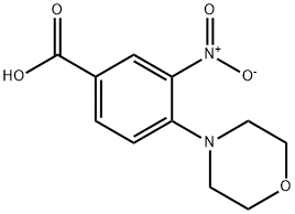 4-吗啉-4-基-3-硝基苯甲酸 结构式
