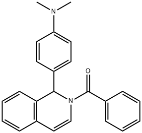 [1-(4-DIMETHYLAMINO-PHENYL)-1H-ISOQUINOLIN-2-YL]-PHENYL-METHANONE Structure