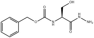 N-(ベンジルオキシカルボニル)-L-セリンヒドラジド 化学構造式