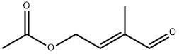 (E)-4-(アセチルオキシ)-2-メチル-2-ブテナール 化学構造式