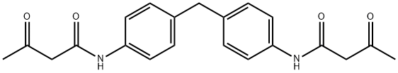 N,N'-(methylenedi-4,1-phenylene)bis[3-oxobutyramide] Structure