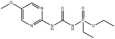 P-Ethyl-N-[(5-methoxy-2-pyrimidinyl)carbamoyl]phosphonamidic acid ethyl ester,26594-06-9,结构式