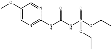 N-[(5-Methoxy-2-pyrimidinyl)carbamoyl]phosporamidic acid diethyl ester,26594-07-0,结构式