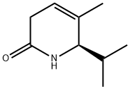 2(1H)-Pyridinone,3,6-dihydro-5-methyl-6-(1-methylethyl)-,(6R)-(9CI) 结构式