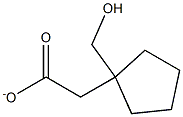 1-アセトキシメチルシクロペンタン 化学構造式