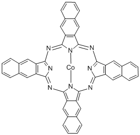 コバルト(II)2,3-ナフタロシアニン 化学構造式
