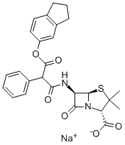 カルベニシリンインダニルナトリウム 化学構造式