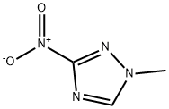 1-メチル-3-ニトロ-1H-1,2,4-トリアゾール 化学構造式
