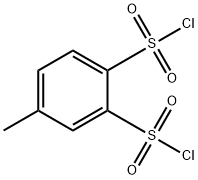 Toluene-3,4-disulfonyl chloride Struktur