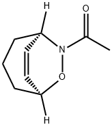 6-Oxa-7-azabicyclo[3.2.2]non-8-ene, 7-acetyl-, (1R,5S)- (9CI) Struktur