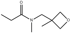 Propanamide,  N-methyl-N-[(3-methyl-3-oxetanyl)methyl]- Structure
