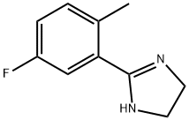 1H-Imidazole,  2-(5-fluoro-2-methylphenyl)-4,5-dihydro- Structure
